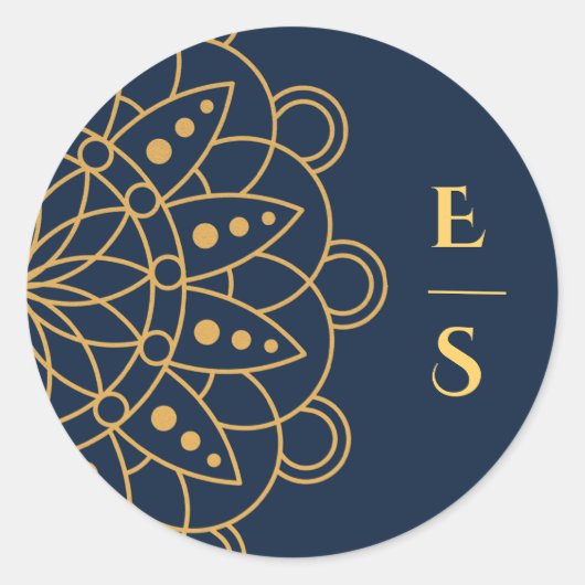 ランゴエレガントリインディアン結婚ズ ラウンドシール (正面)