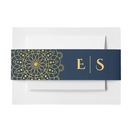 ランゴエレガントリインディアン結婚ズ 招待状ベリーバンド (正面例)