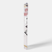 ランゴリフローラアートピンクとグレー落ち着き調和 Case-Mate iPhoneケース (裏面 / 右)