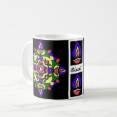 ランゴリ模様のコーヒーマグ コーヒーマグカップ (正面左)