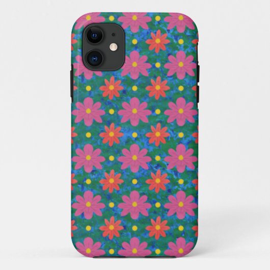 ランゴリ花水玉模様iPhone 5/5s Xtreme Case Case-Mate iPhoneケース (裏面)
