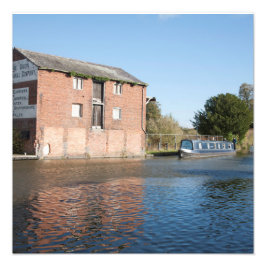 ランゴレン運河エレスメアイングランド フォトプリント           