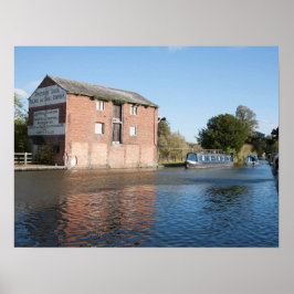 ランゴレン運河エレスメアイングランド ポスター