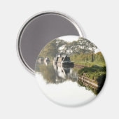 ランゴレン運河ボート通りブリッジマグネット マグネット (正面/裏面)