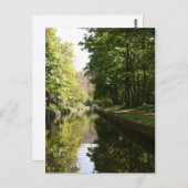 ランゴレン運河ボート通り橋はがき ポストカード (正面/裏面)