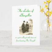 ランゴレン・セント・デイビッドのお嬢さんたち カード (黄色い花)