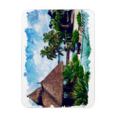 ランサローテカナリア諸島スペイン熱帯地方 マグネット (縦)