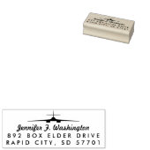 ランサーB-1爆撃機カスタム差出人住所ウッドスタンプ ラバースタンプ (押印)