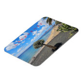 ランザルートビーチと雲ビューマグネット マグネット (左側)