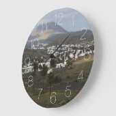 ランザロテの風景 ラージ壁時計 (傾斜)