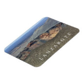 ランザロテ火山クレータービュー冷蔵庫用マグネット マグネット (左側)