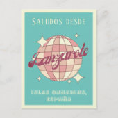 ランザローテカナリーアイランドスペイン休暇はがき ポストカード (正面)