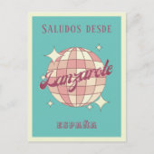 ランザローテスペインエスパーニャレトロヴィンテージポストカード ポストカード (正面)