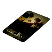 ランザロートパームズツリーズアットサンセット冷蔵庫用マグネット マグネット (左側)