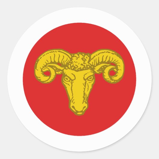 ランシャヴェンポピュレースバッジのバーロニー ラウンドシール (正面)