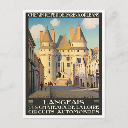 ランジェアイフランスヴィンテージ旅行はがき ポストカード (正面)