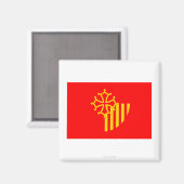 ランジェドク – ロシヨン国旗 マグネット (正面/裏面)