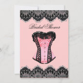 ランジェリガーリーーパーティーヴィンテージセットブライダルシャワー 招待状 (正面)