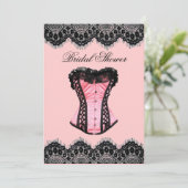 ランジェリガーリーーパーティーヴィンテージセットブライダルシャワー 招待状 (スタンド正面)
