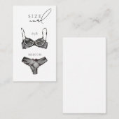 ランジェリモダンブライダルシャワーサイズ エンクロージャーカード (正面/裏面)