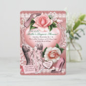 ランジェリーとバチェロレッテシャワー招待状 招待状 (スタンド正面)