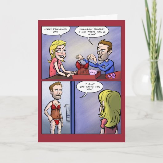 ランジェリーのバレンタイン シーズンカード (正面)