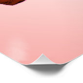 ランジェリーのブルネットとバライラストレーション ポスター (コーナー)