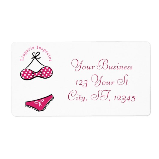 ランジェリーインスペクターThunder_Cove ラベル (正面)