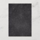 ランジェリーサイズの黒板インサートカード エンクロージャーカード (裏面)