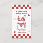 ランジェリーサイズピザバチェロレッテウィークエンドカード エンクロージャーカード (正面)