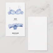 ランジェリーサイズ挿入カード エンクロージャーカード (正面/裏面)