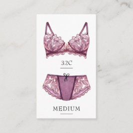 ランジェリーサイズ挿入カード エンクロージャーカード