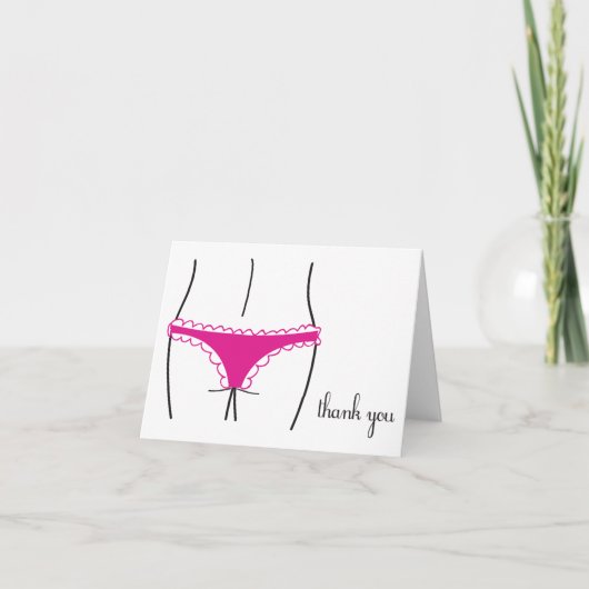 ランジェリーサンキューカード サンキューカード (正面)