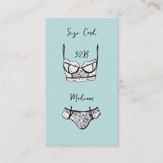 ランジェリーシャワーサイズカードブラックレースランジェリーカード エンクロージャーカード (正面)