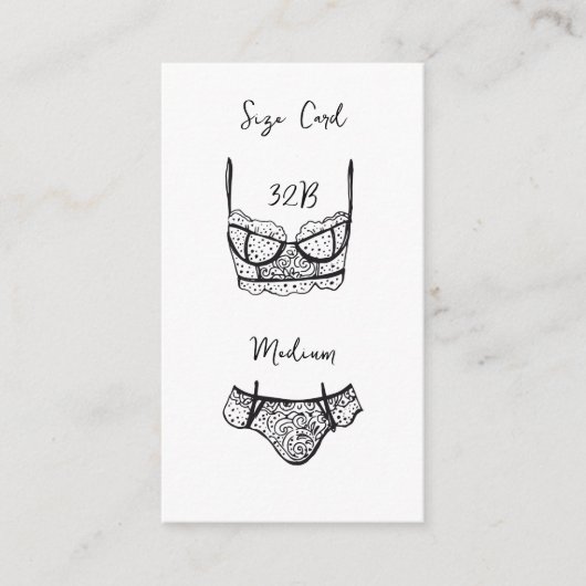 ランジェリーシャワーサイズカードブラックレースランジェリーカード エンクロージャーカード (正面)