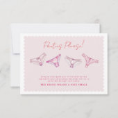 ランジェリーシャワーバチェロレッテパンティゲームカード サンキューカード (正面)