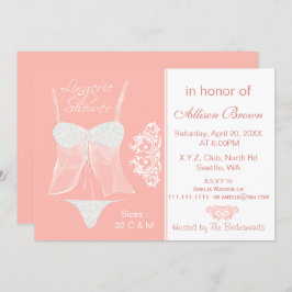ランジェリーシャワーバチェロレッテ招待状 招待状