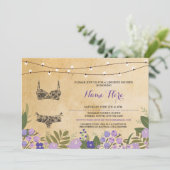 ランジェリーシャワーブライダルバチェロレッテ招待状 招待状 (スタンド正面)