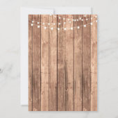 ランジェリーシャワーブライダルパーティ秋コルセット招待状 招待状 (裏面)