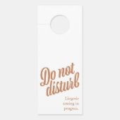 ランジェリーシャワー招待状ドアハンガー ドアノブサイン (正面)