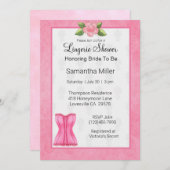 ランジェリーシャワー招待状 招待状 (正面/裏面)