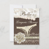 ランジェリーシャワー招待状 招待状 (裏面)