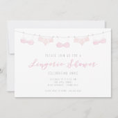 ランジェリーシャワー招待状 – 水彩 招待状 (正面)