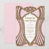 ランジェリーシャワー ブライズメイド パーティー 招待状 (正面/裏面)