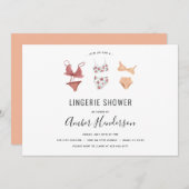 ランジェリーシャワー 招待状 (正面/裏面)
