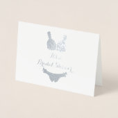 ランジェリーテーマブライダルシャワー 箔カード (正面)