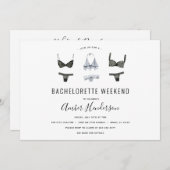 ランジェリーバチェロレッテ旅程招待状 招待状 (正面/裏面)