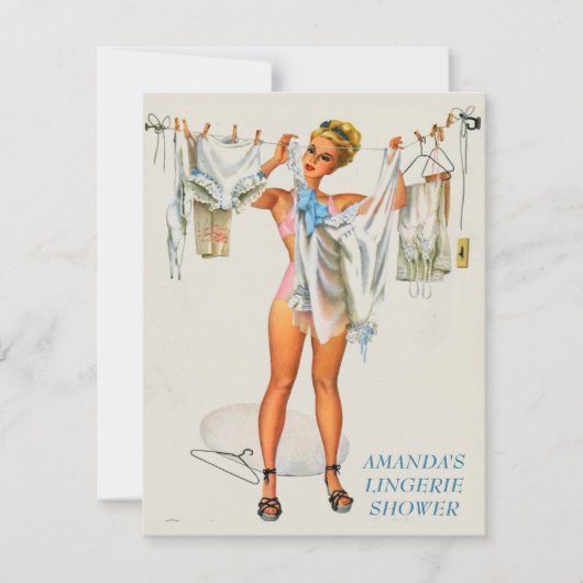 ランジェリーパーティの招待状 招待状 (正面)
