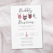 ランジェリーパーティーバブーブリーブスティアーシックブライダルシャワー 招待状