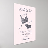 ランジェリーパーティーブライダルシャワードロップザパンティ 箔ポスター (レイダウン)